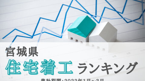 速報！2022年宮城県住宅着工ランキングTOP10（2022年1～3月）