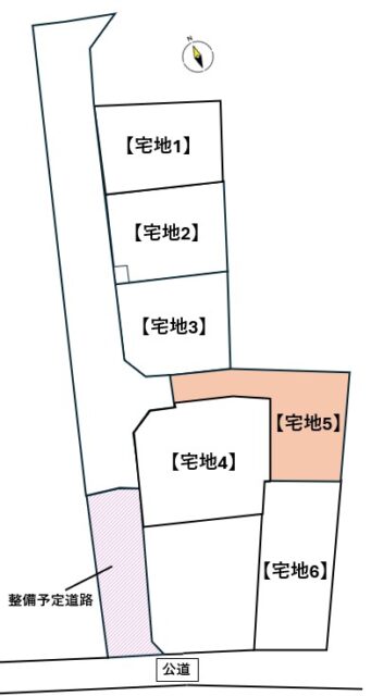 名取市植松1丁目　宅地5