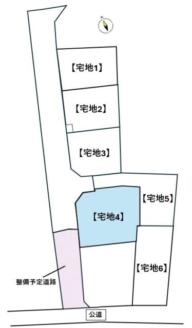 名取市植松1丁目　宅地4
