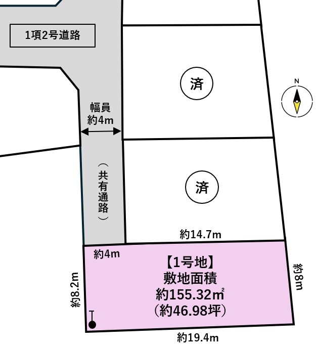 名取市増田北谷　1号地