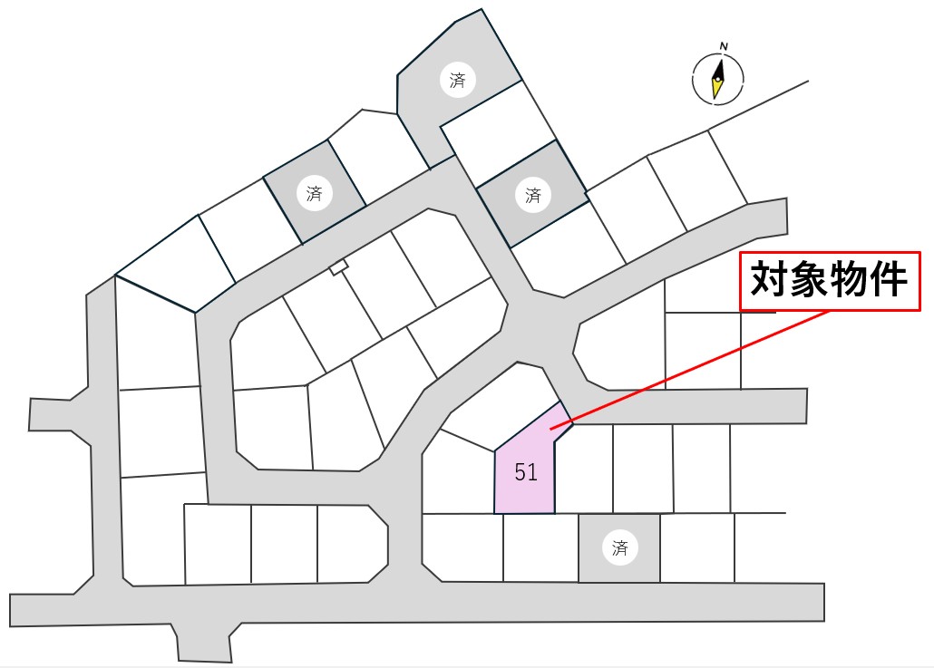 宮城郡利府町神谷沢字広畑　51号地