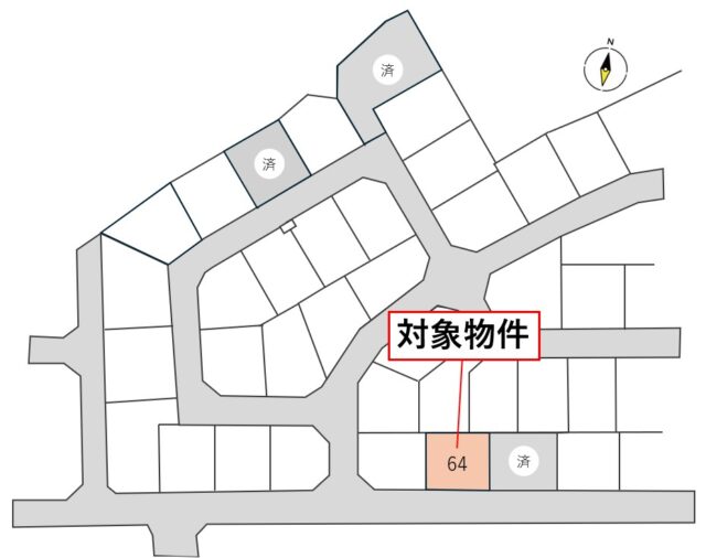 宮城郡利府町神谷沢字広畑　64号地