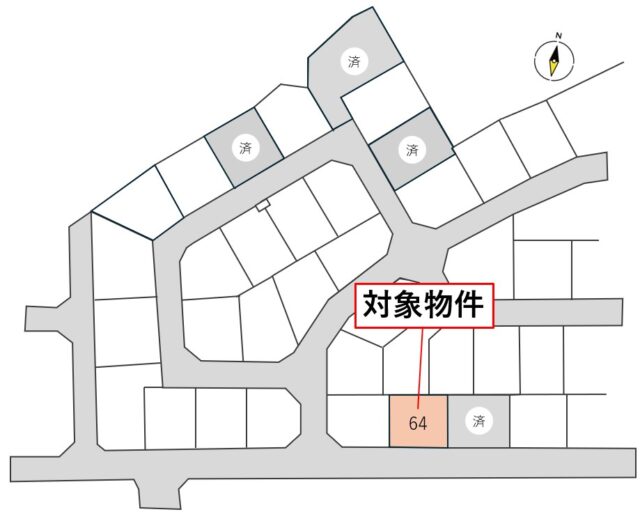 宮城郡利府町神谷沢字広畑　64号地