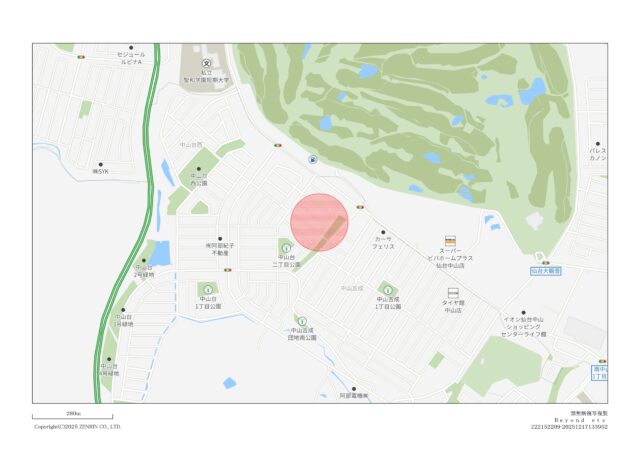 予告広告【青葉区中山台2丁目】