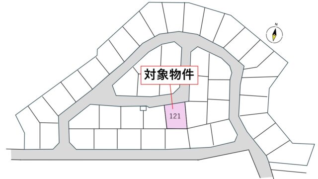 宮城郡利府町神谷沢字広畑　121号地